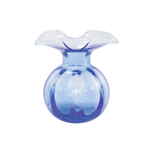 Bud Vase Hibiscus Glass Cobalt