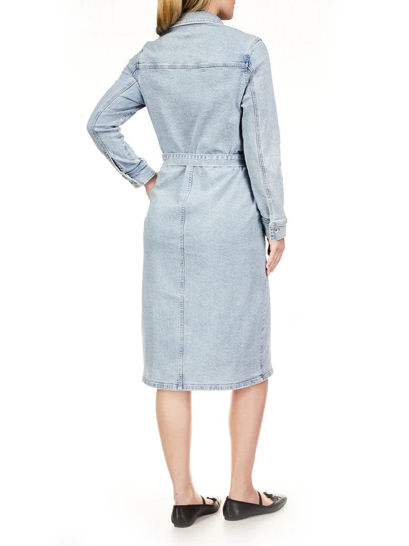 Wrapped Up Denim Dress- Virtuous Virt