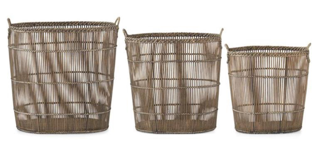 Rattan Slat Nesting Basket (small)