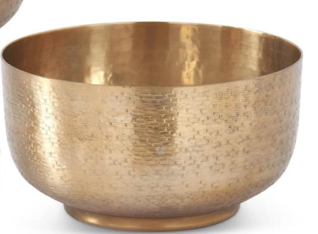 Texture Antiqued Gold Footed Bowls (medium)