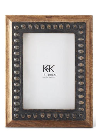 Black Rivet & Wood Photo Frames (large)