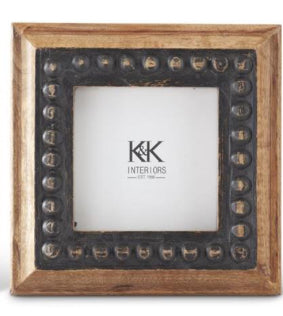 Black Rivet & Wood Photo Frames (small)