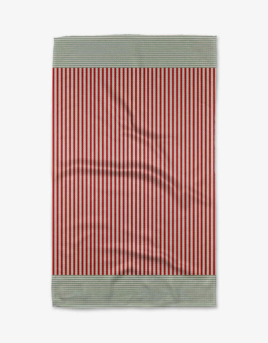 Mrs. Clause Stripe Tea Towel