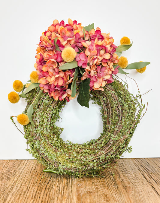 10” Twig&Moss  Leaves Wreath