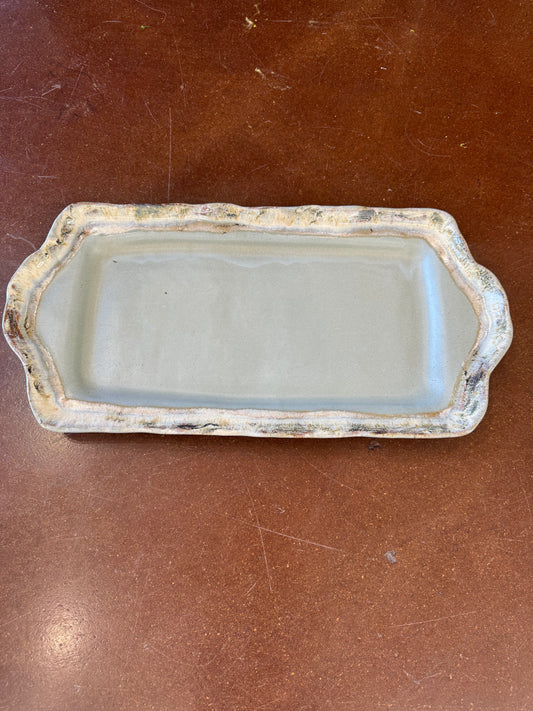 Rectangle Tray w Handles-Peaceful