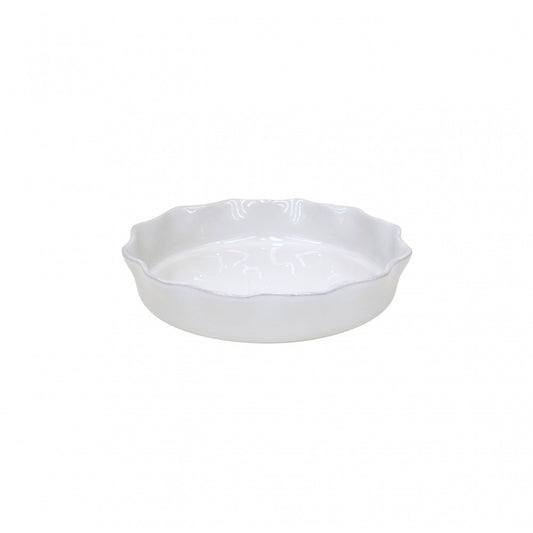 Pie Dish-Ruffled Cook&Host White 11”