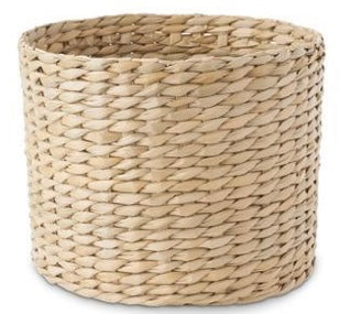 Basket-round lg woven wheat basket