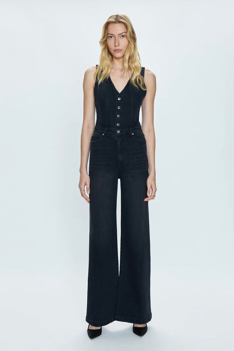 Aria Fitted Vest Jumpsuit