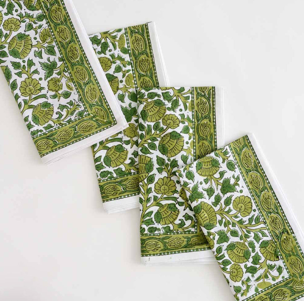 Jade Blossom Napkin