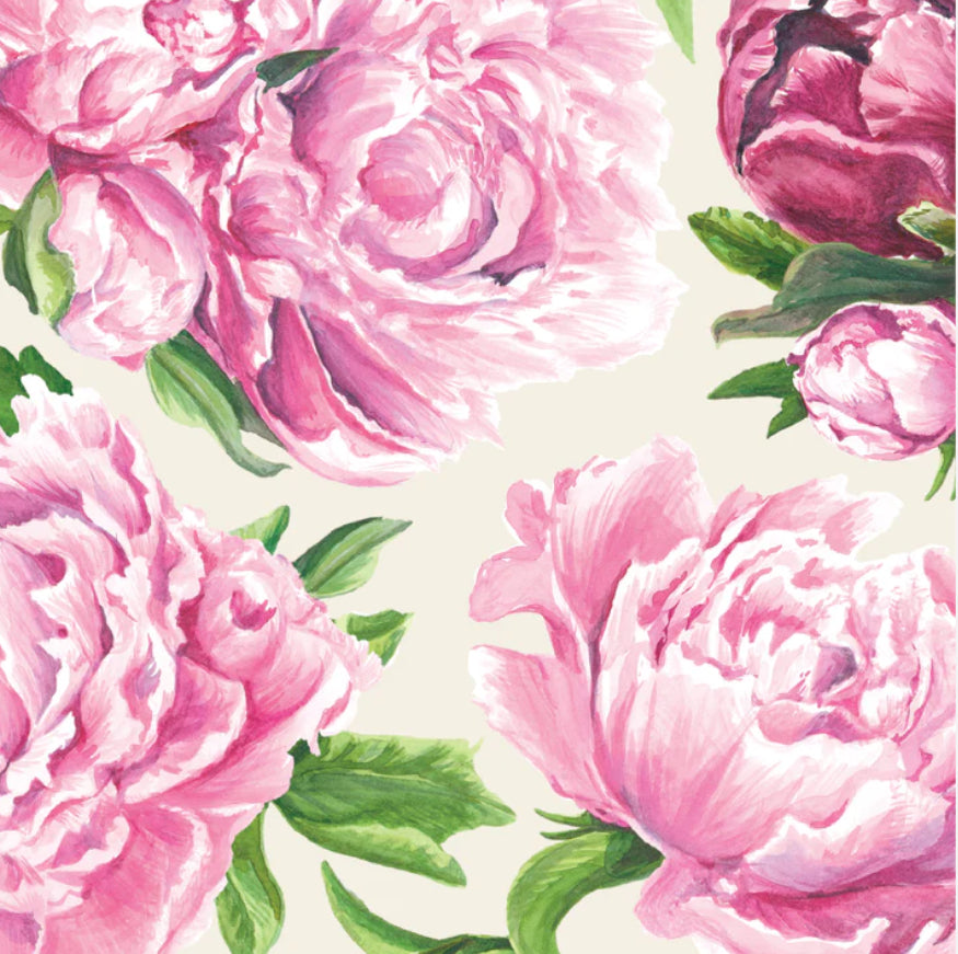 Cocktail Napkins-Peony 20ct