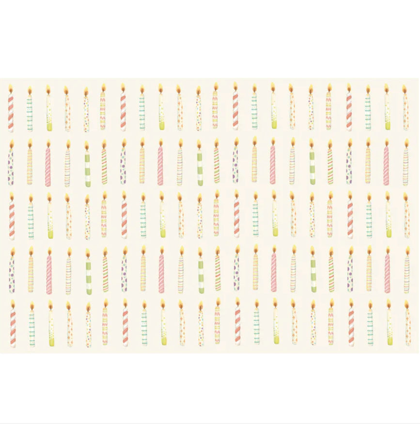 Placemats Birthday Candles 24ct