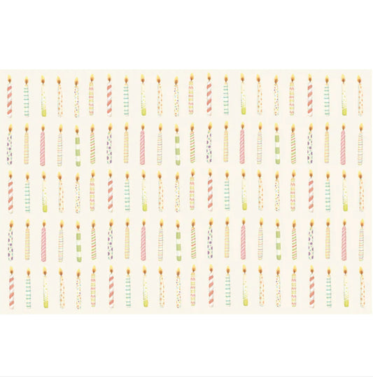 Placemats Birthday Candles 24ct