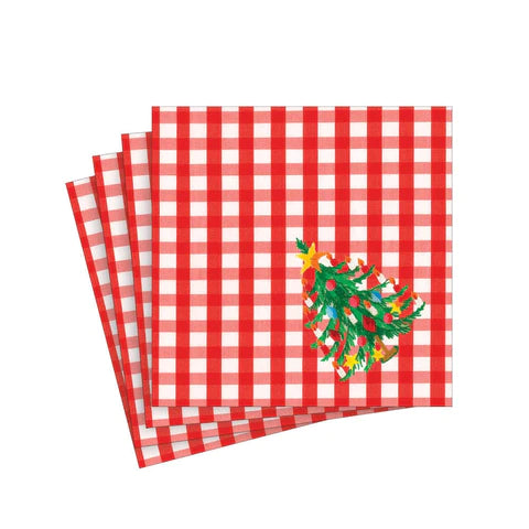 Christmas Tree Gingham - Luncheon