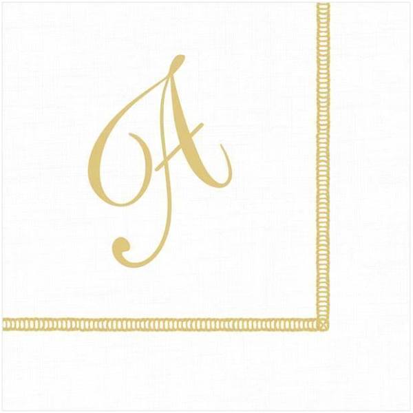 Cocktail Paper Napkin letter A