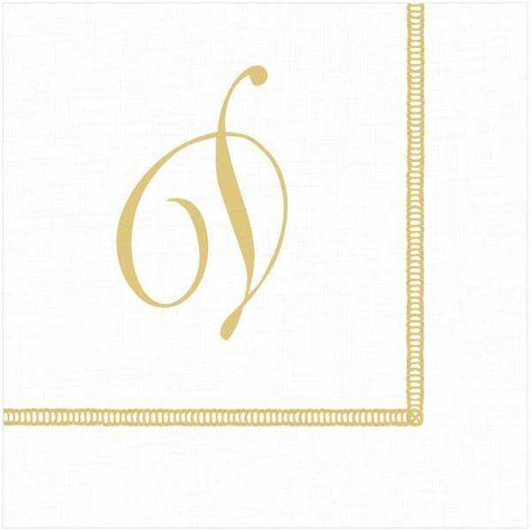 Cocktail Paper Napkin letter D