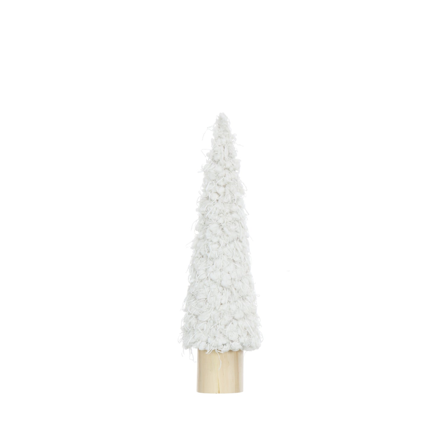 Fabric Cone Tree with wood base