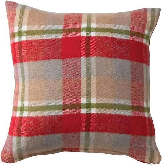 Plaid Multi Color Flannel Pillow