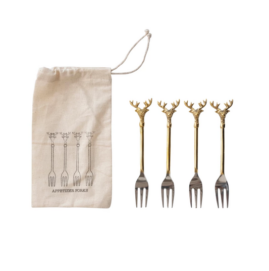 Reindeer Handle mini forks