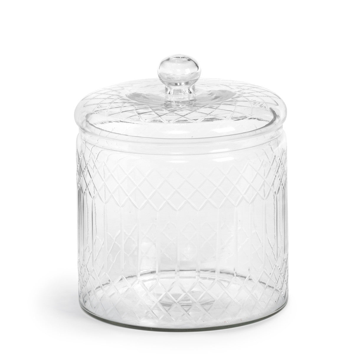 Carraway Etched Glass Canister - medium