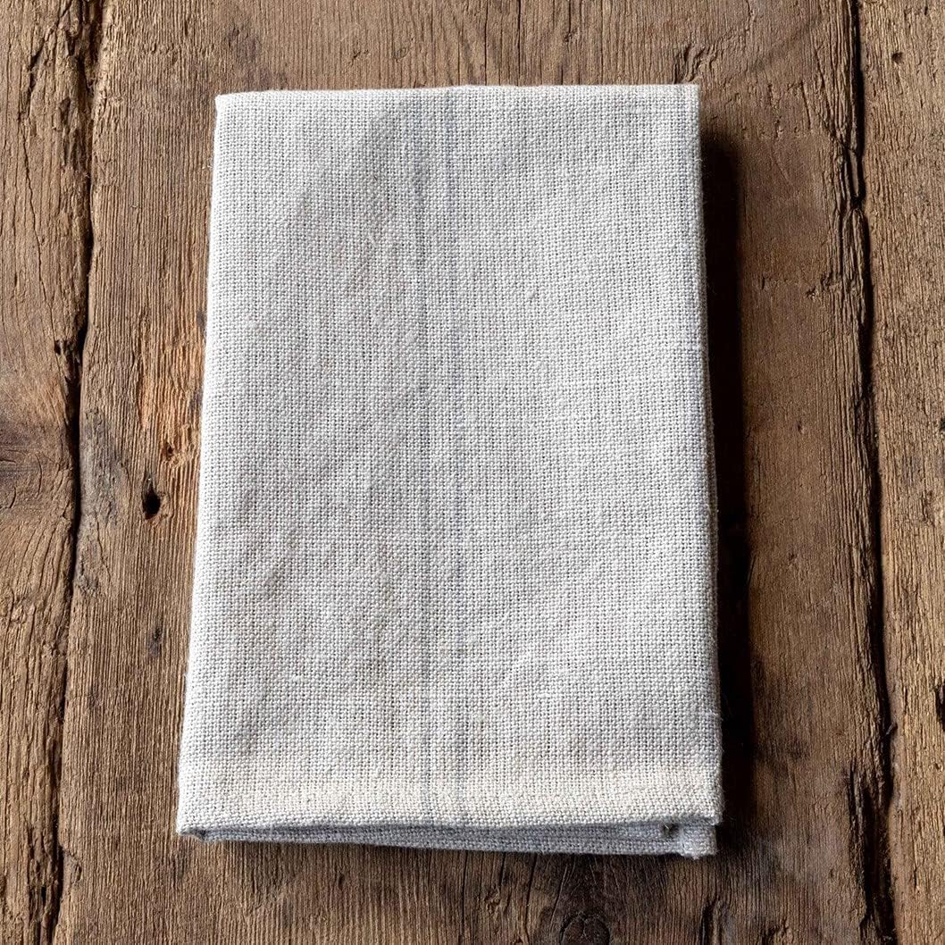 Pewter Pin Striped Woven Linen Napkin