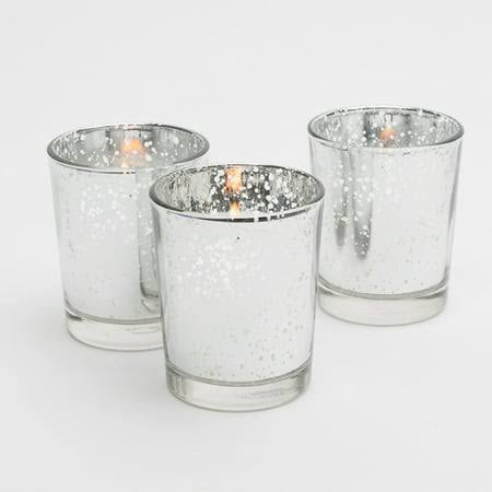 Silver Glass Votives