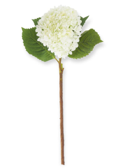 29” White Hydrangea Stem