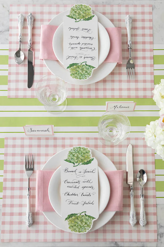 Pink Painted Check Placemat-24