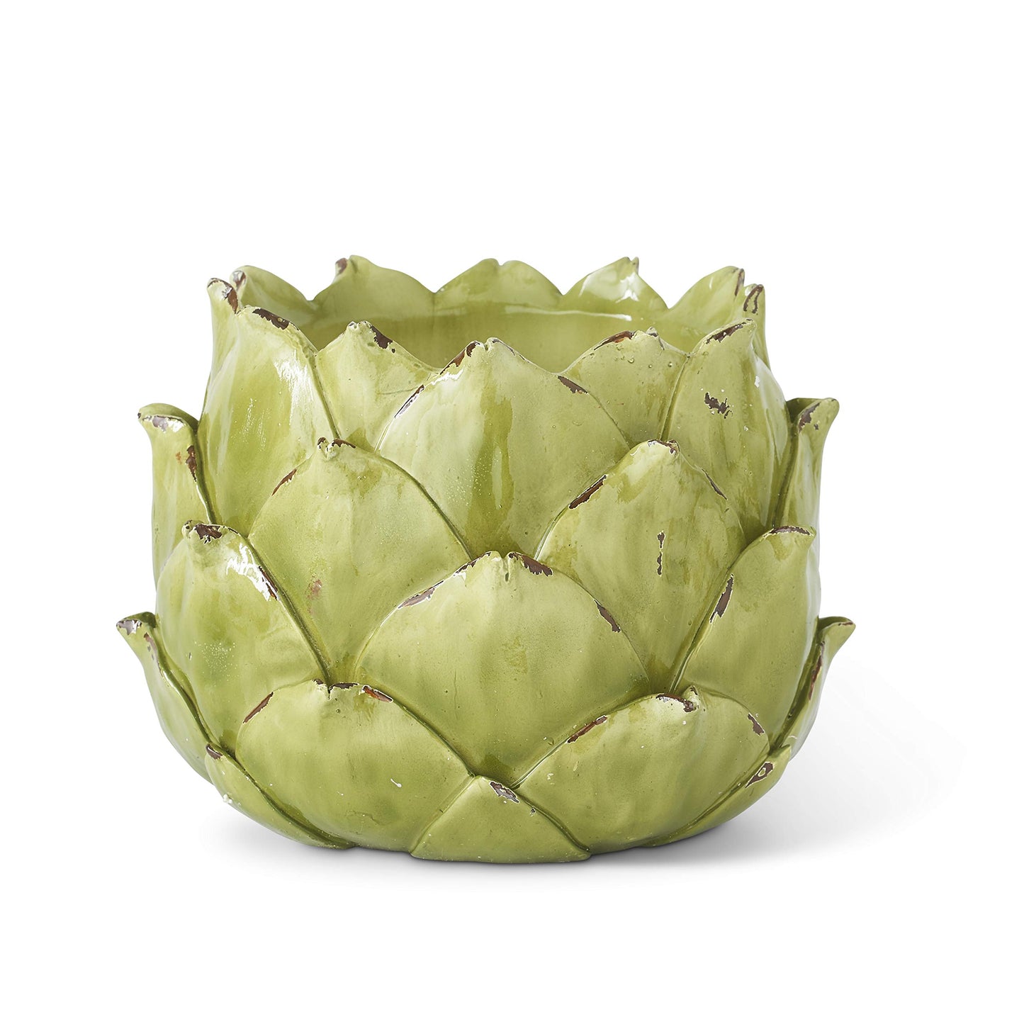 5.5” Green Resin Artichoke Planter