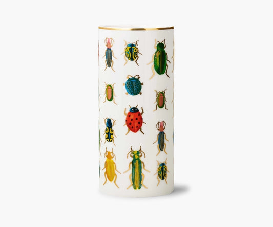 Beetles & Bugs Porcelain Vase