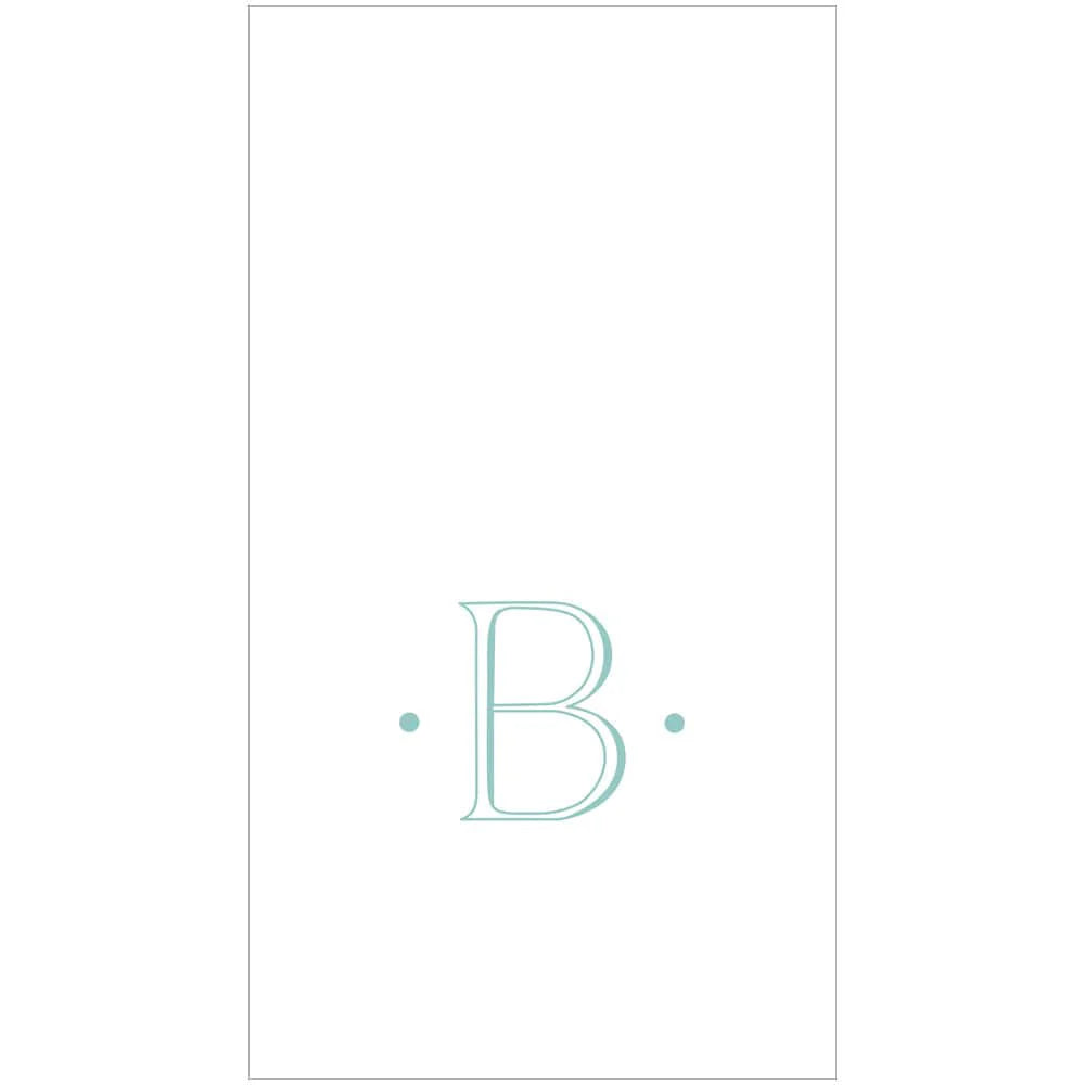 Guest Linen Antique Blue Initial -B