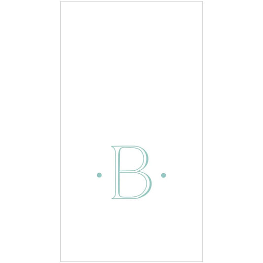 Guest Linen Antique Blue Initial -B