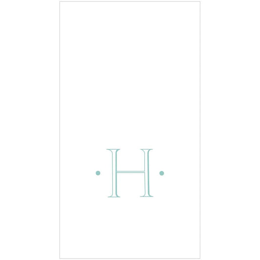 Guest Linen Antique Blue Initial-H