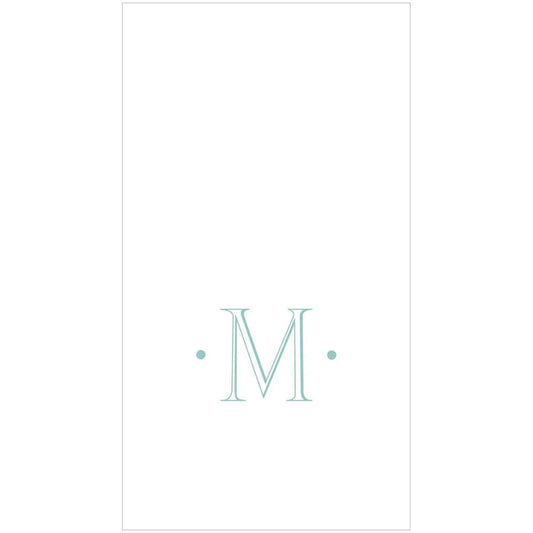 Guest Linen Antique Blue Initial -M