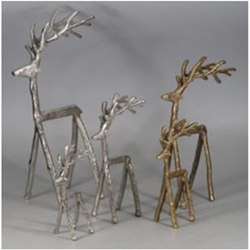 Reindeer- 10” Gold