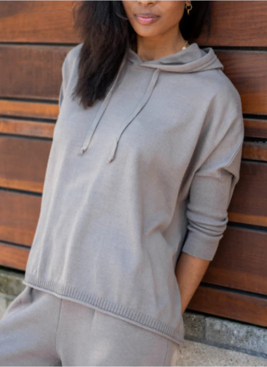 Catalina Hoodie Sweater / Hazelnut