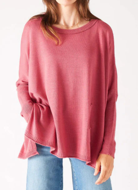 Catalina Crewneck Sweater - Burnt Rose- Petite