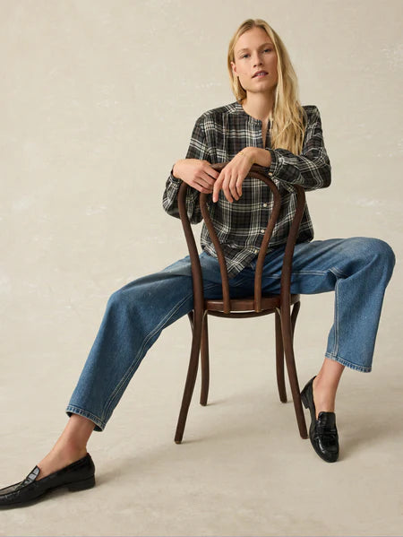 Drift Top-Timberwood Plaid