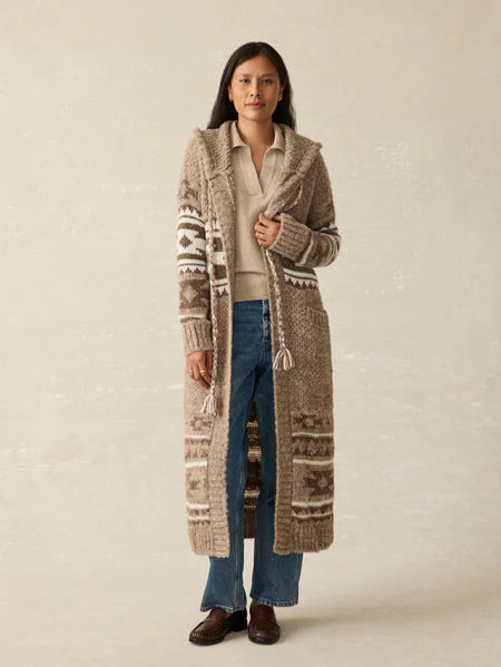 Spj Hooded Duster-Mocha Chahtah