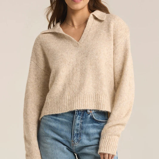 Redford Sweater Light Oatmeal Heather