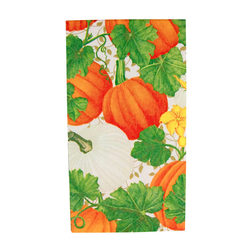 Pumpkin Chintz White Guest Towel-15ct