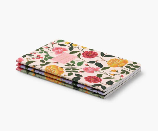 Assorted Set of 3 Roses Notebook