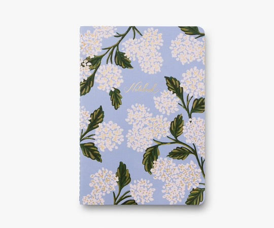 Assorted Set of 3 Hydrangea Notebooks