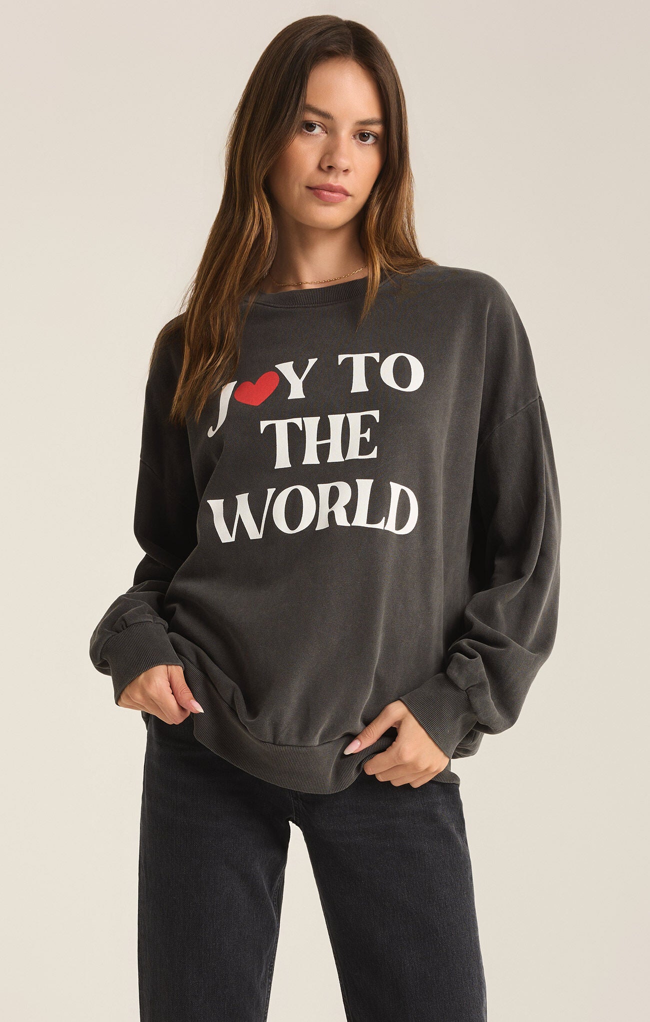 Joy Sunday Sweatshirt-BKS