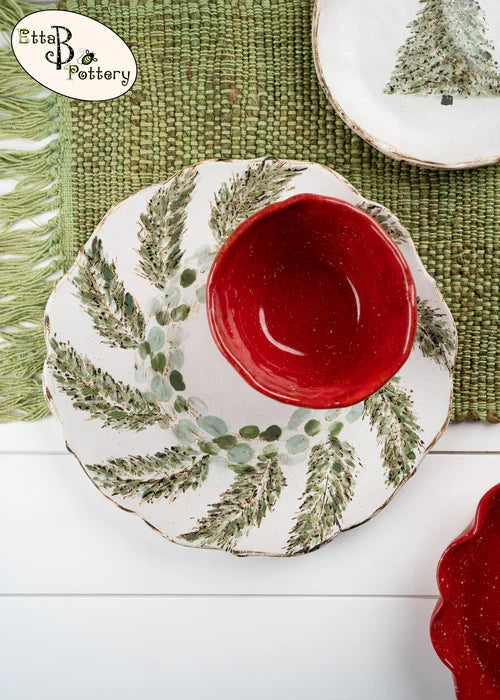 Christmas Dip Bowl- Christmas Red