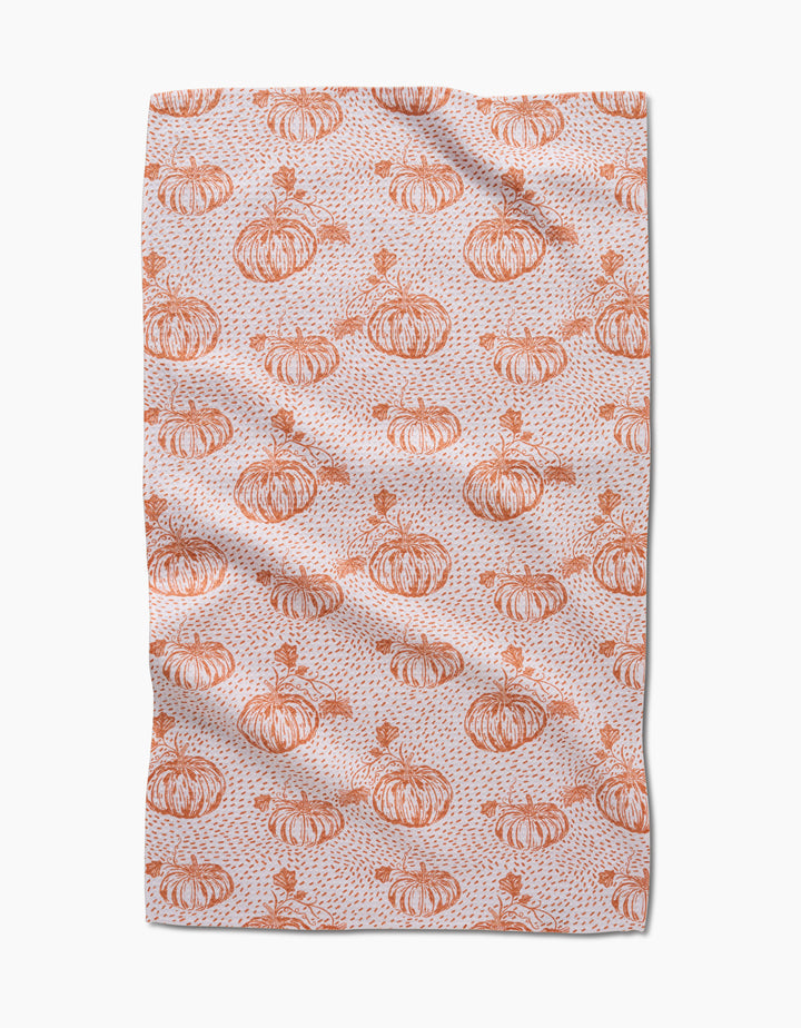 Pumpkin Field Tea Towel