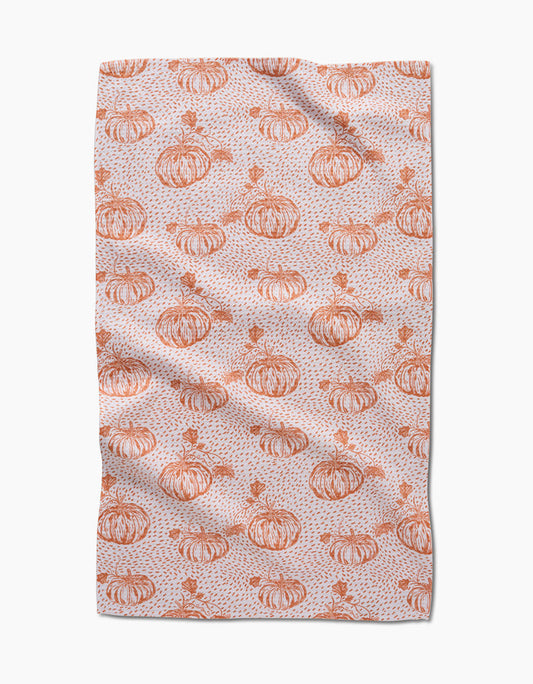 Pumpkin Field Tea Towel