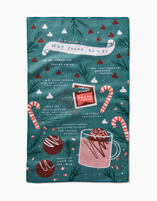 Hot Cocoa Bomb Tea Towel