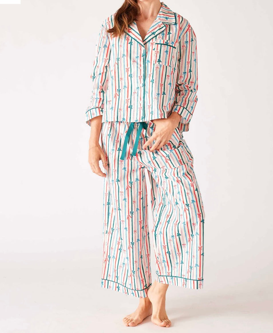 Over the Cotton Moon Pajama Set- Ribbon Candy