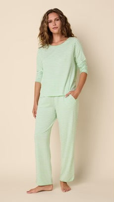 Essential Stripe Pima Knit Simple Set