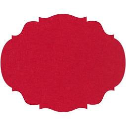 Die Cut Red French Frame Placemat- 12 sheets